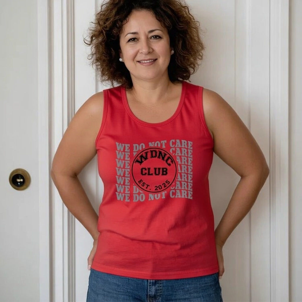 Retro Funny WDNC Menopause Perimenopause Print Tank Top