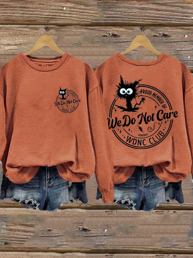 Retro Funny Proud Member Of WDNC Club Menopause Perimenopause Print Sweatshirt