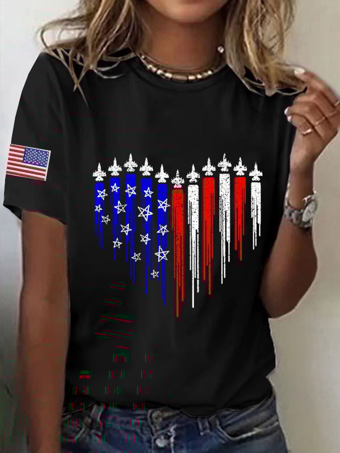 Women's B-2 Bomber Printed T-shirt