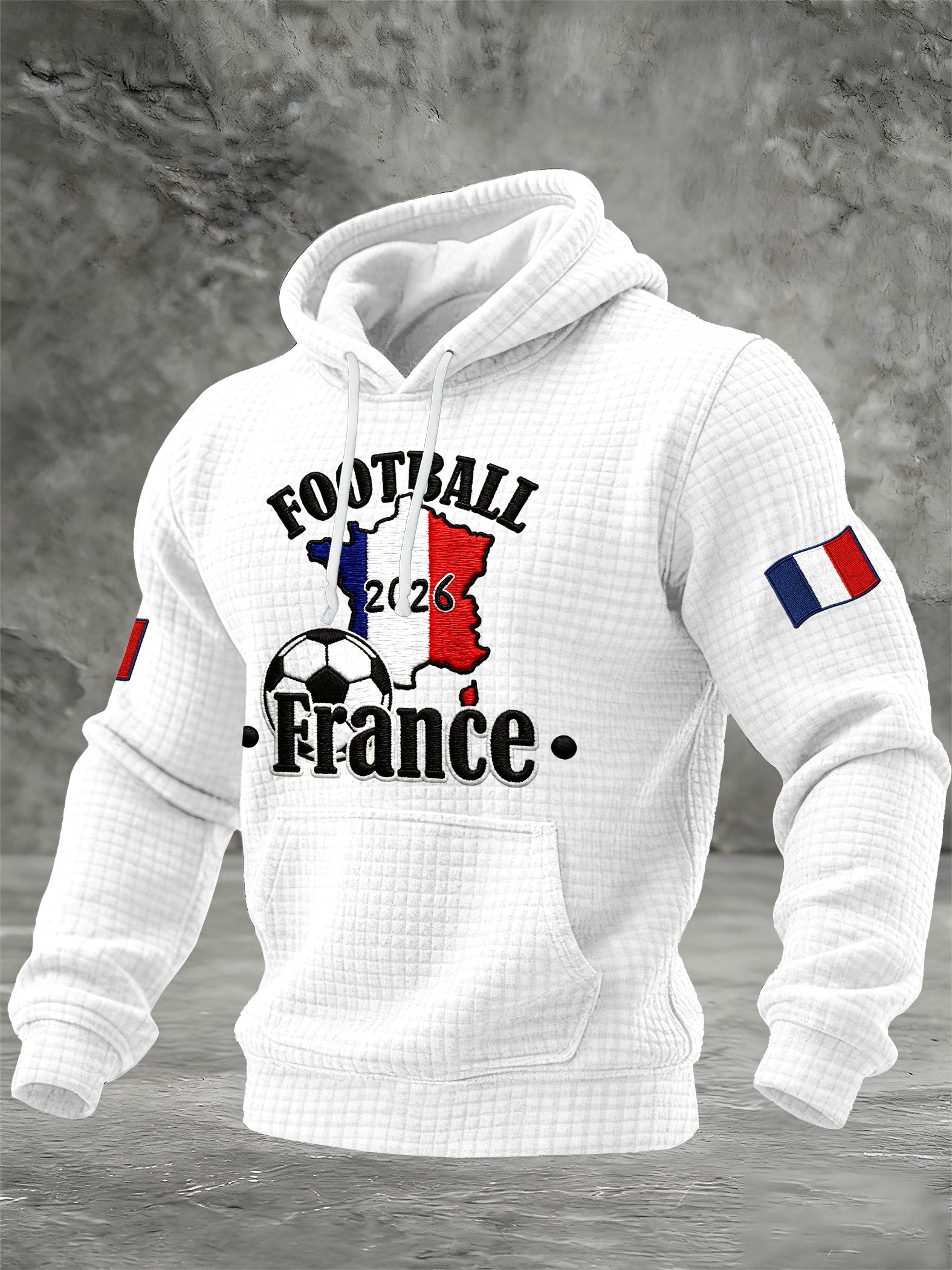 Men's French Football Fans Printed Hoodie