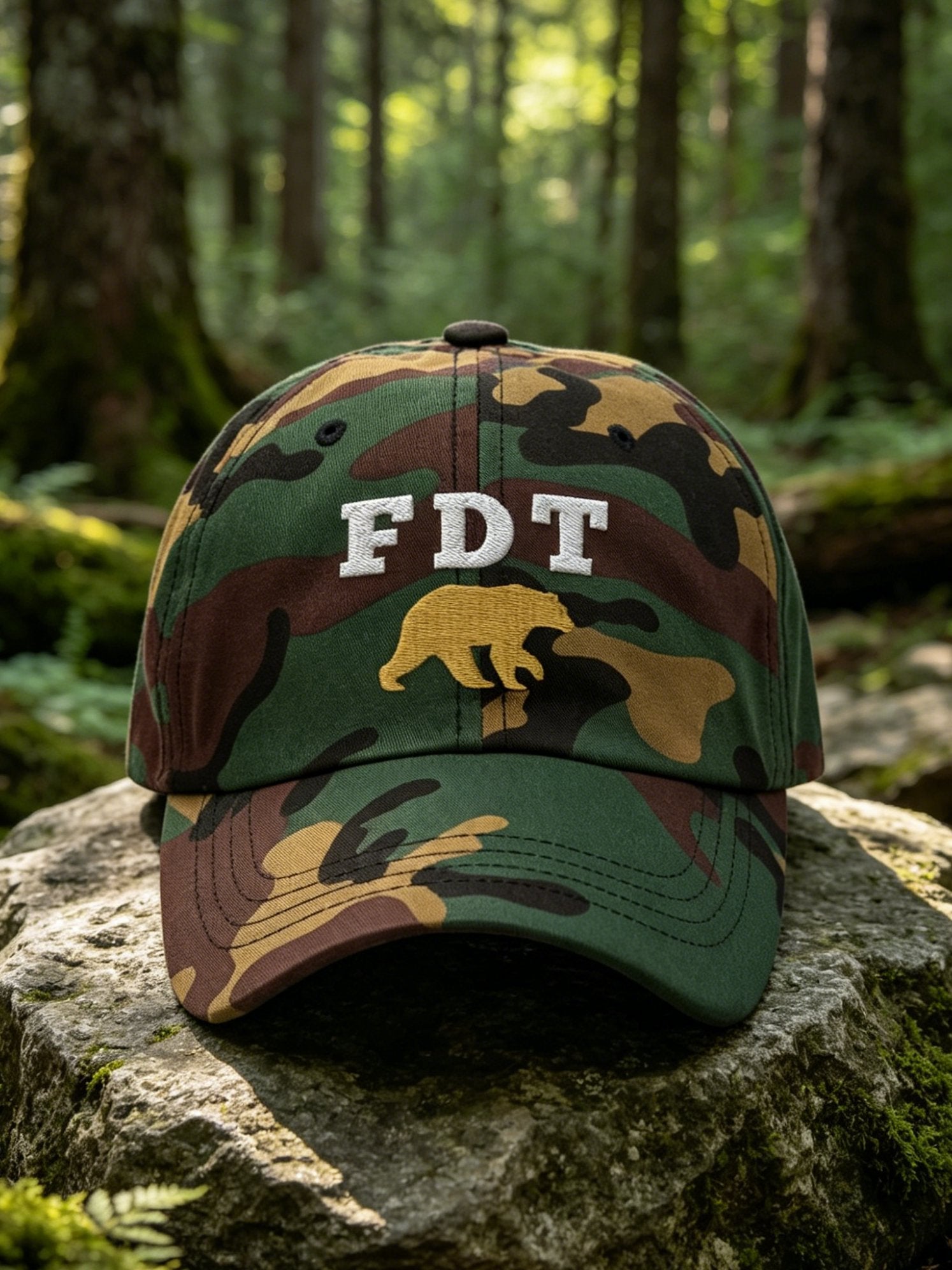 Unisex FDT Bear Print Hat