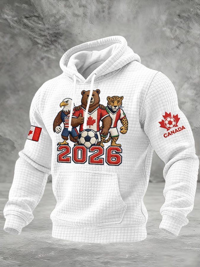 Men's Casual Canadian Football Fan Plaid Sports Shirt