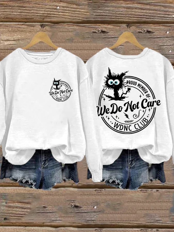 Retro Funny Proud Member Of WDNC Club Menopause Perimenopause Print Sweatshirt