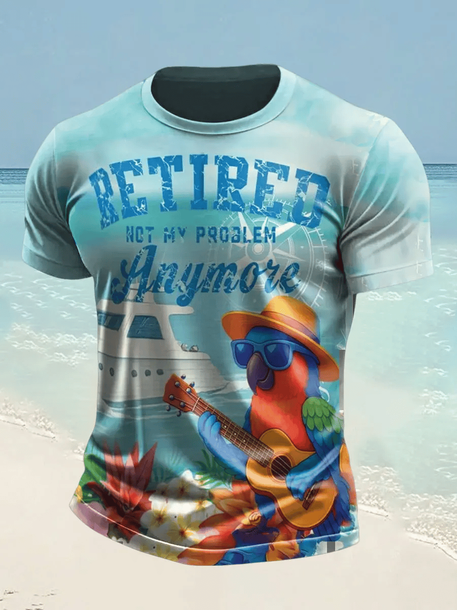 Men's Retired Not My Problem Anymore Print T-shirt