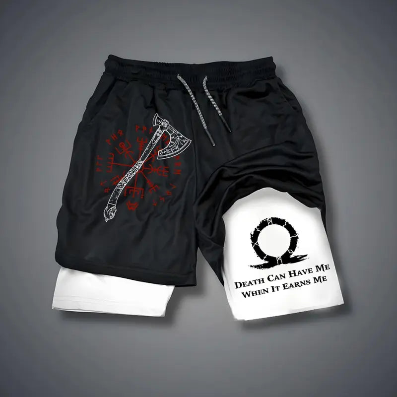 Unisex 2 in 1 God of War Double-Layer Sports