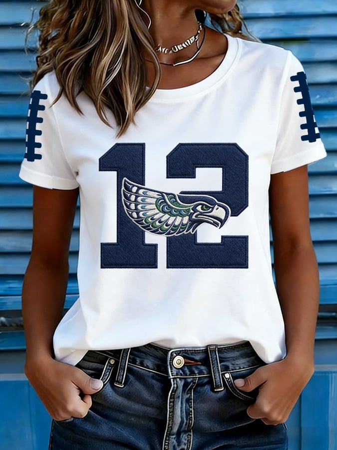 Women's Football Print T-shirt