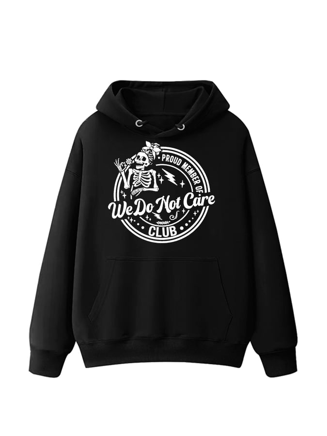 Women's Retro Funny Proud Member Of Club Menopause Perimenopause Print Casual Hoodie