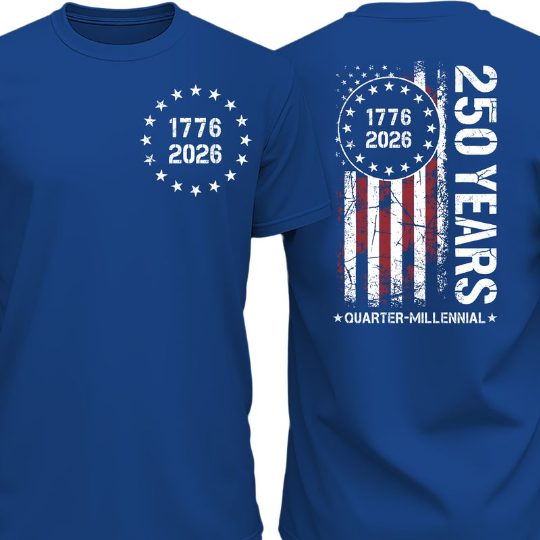 Men's American 1776 - 2026 Flag T-Shirt