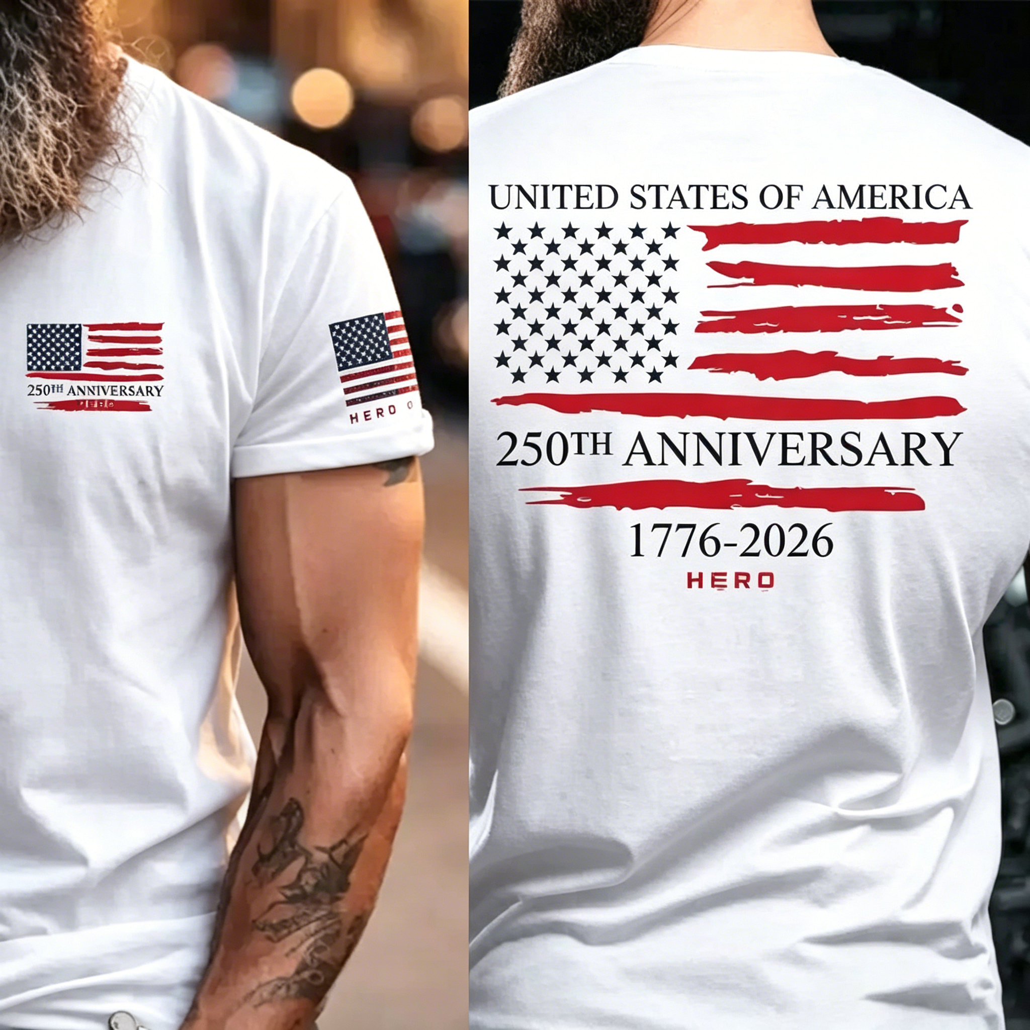 Unisex Hero Company USA 250th Anniversary T-Shirt