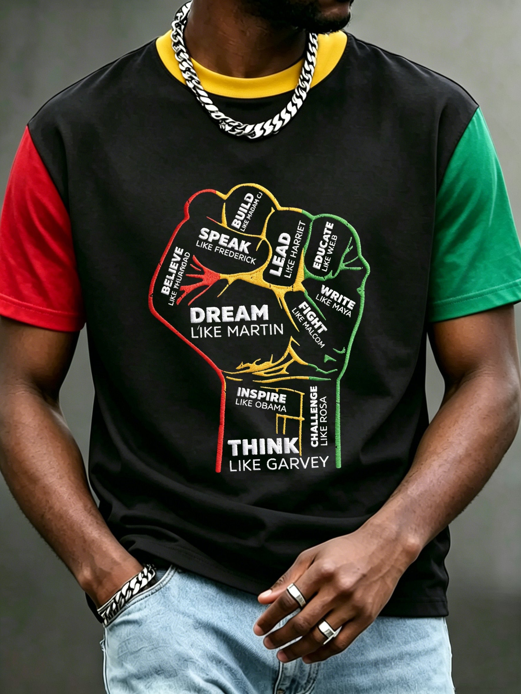 Men's Juneteenth Print Casual Top