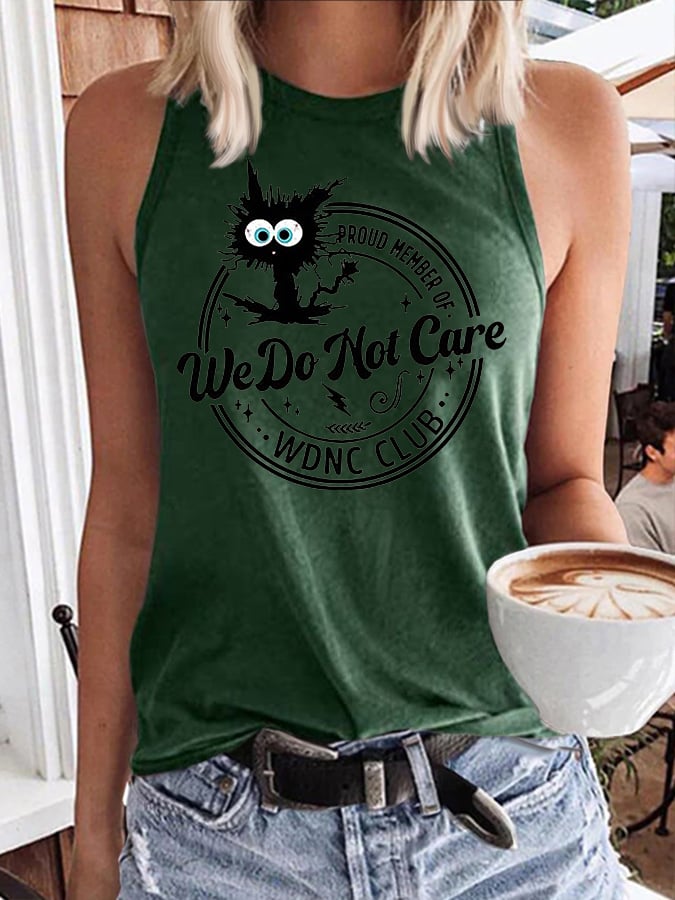 Retro Proud Member Of WDNC Club Menopause Perimenopause Print Tops Tank