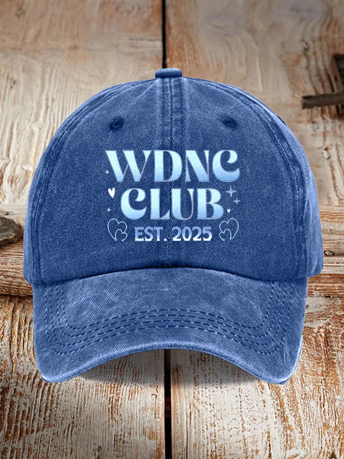 Retro WDNC Club Est. 2025 Print Baseball Cap
