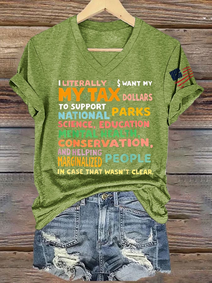 Women's Support Our National Parks Printed T-Shirt