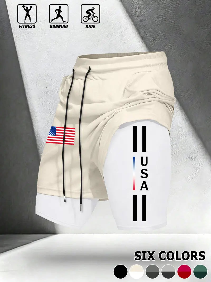 Unisex 2-in-1 Multifunctional Breathable lightweight performance shorts