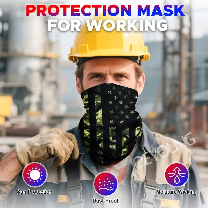 Unisex 6pcs Seamless Summer UV Protection Cooling Neck Gaiters