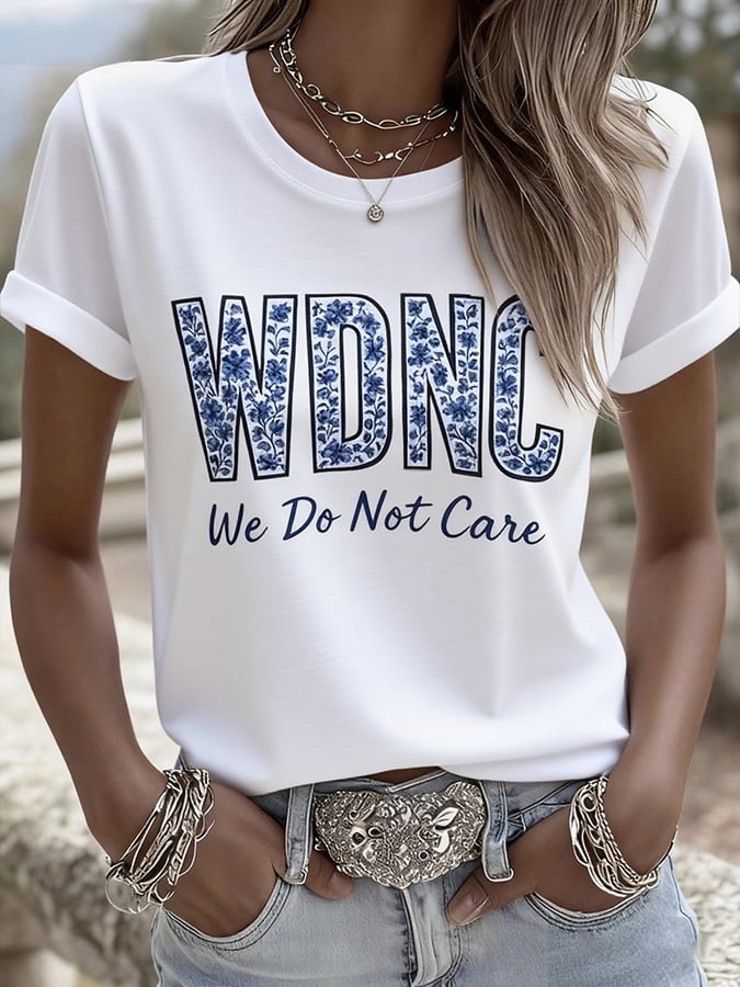 Retro Funny Proud Member Of WDNC Club Menopause Perimenopause Print T-Shirt