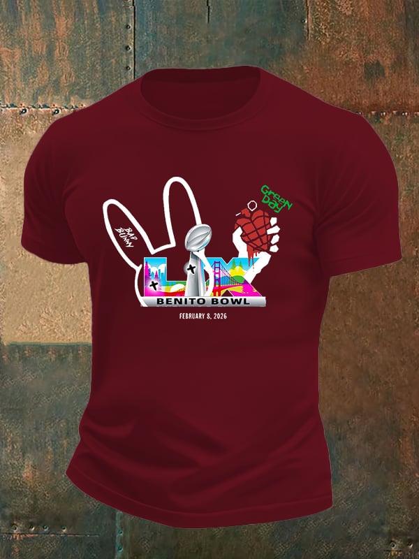 Men's Opening And Halftime Shows Print Casual T-shirt