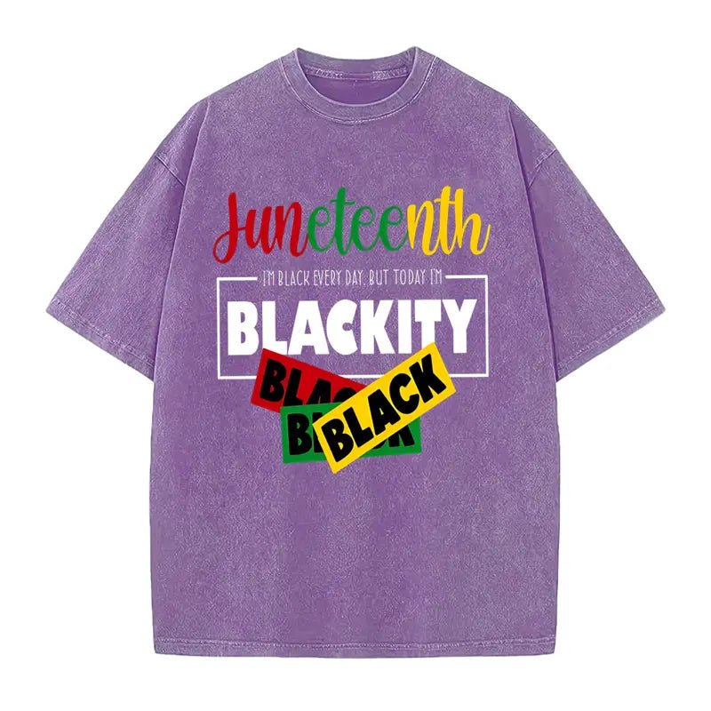 Unisex Juneteenth 1865 Washed T-Shirt