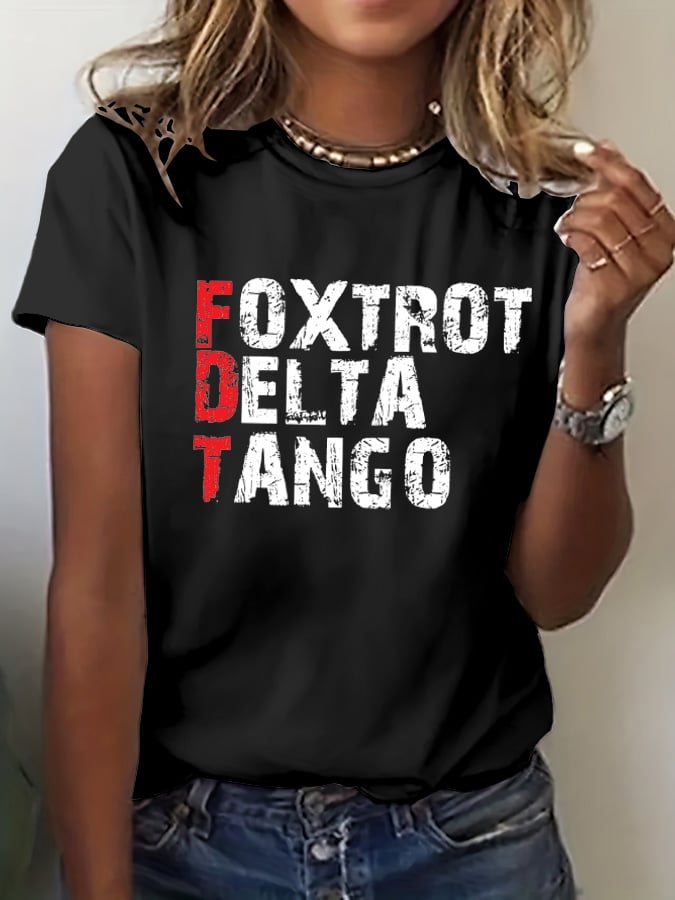 Women'S Casual Round Neck T-Shirt