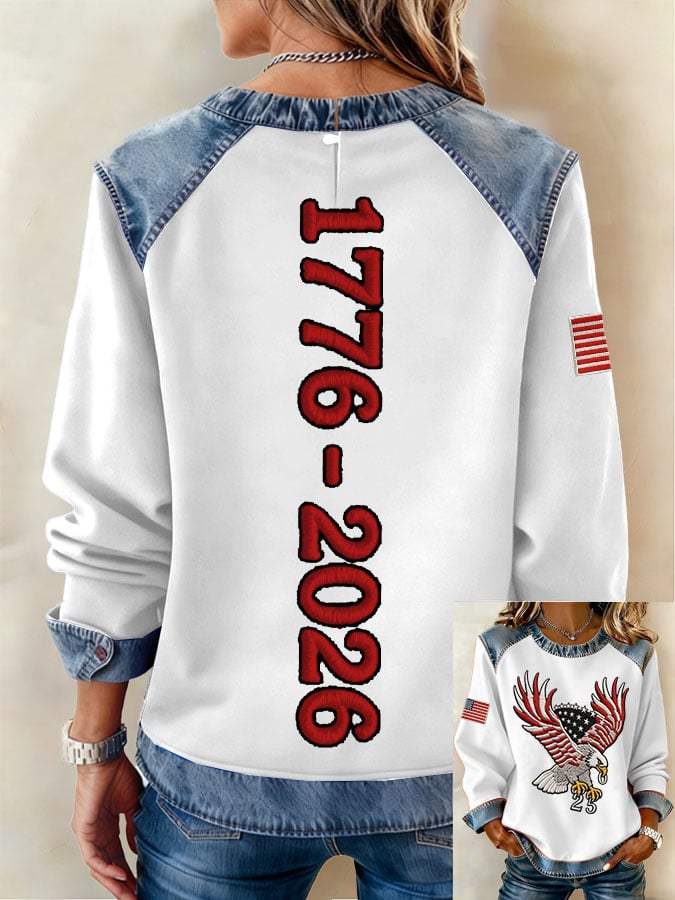 Women's Retro 250th Anniversary 1776-2026 Print Sweatshirt