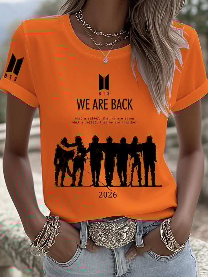 Women'S 2026 Bts Comeback Art Print T-Shirt