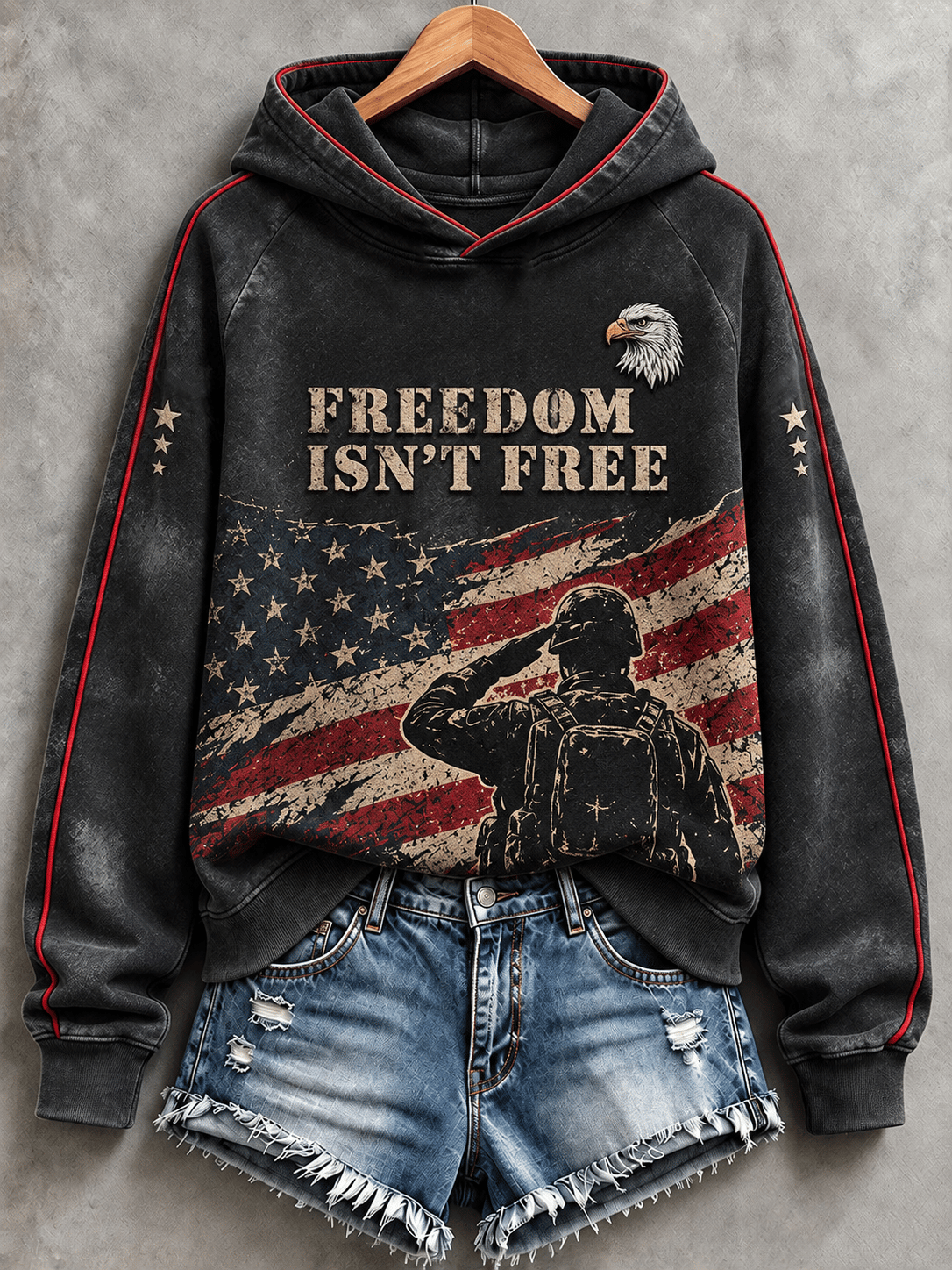 🎖️Women's Veterans Day Print Sweatshirt