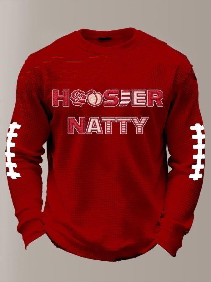 Men's Football Print Waffle T-Shirt