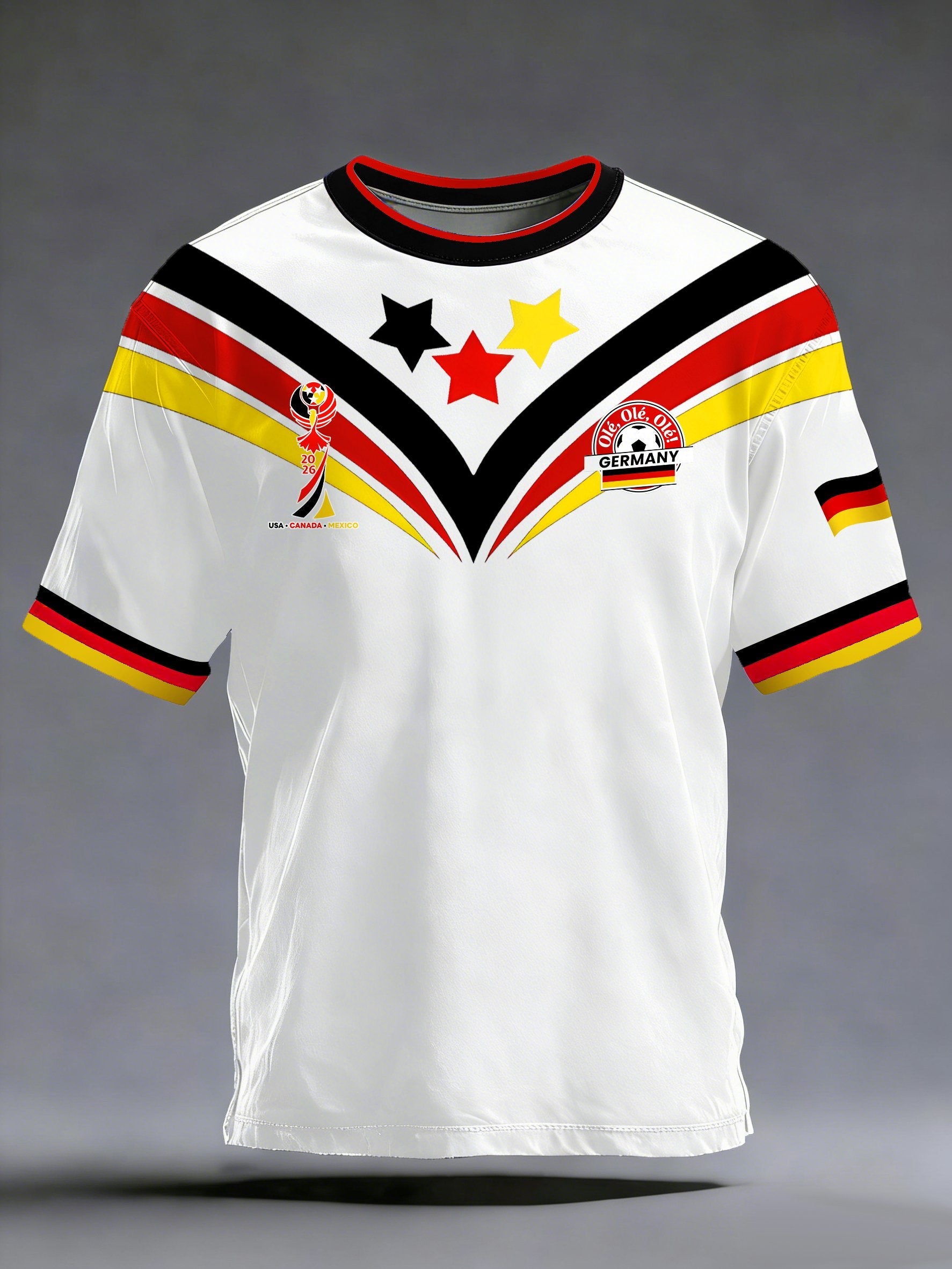 Men's German Football Fans Print T-shirt