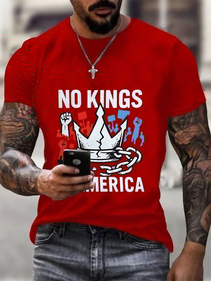 We Serve For The Country Not For The King Print T-Shirt