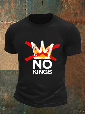 Men's no kings in America print T-Shirt