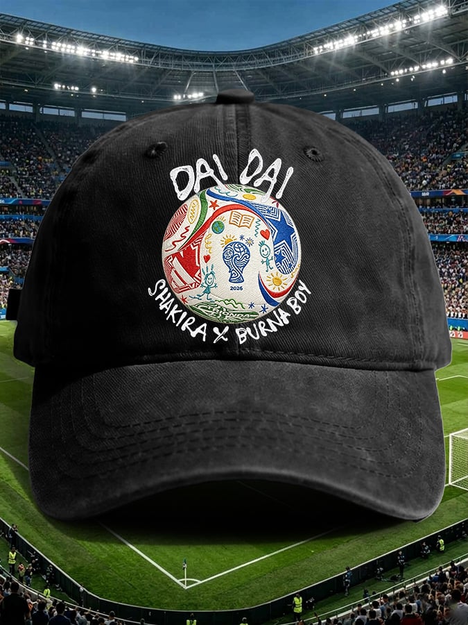 Retro Dai Dai Print Baseball Cap