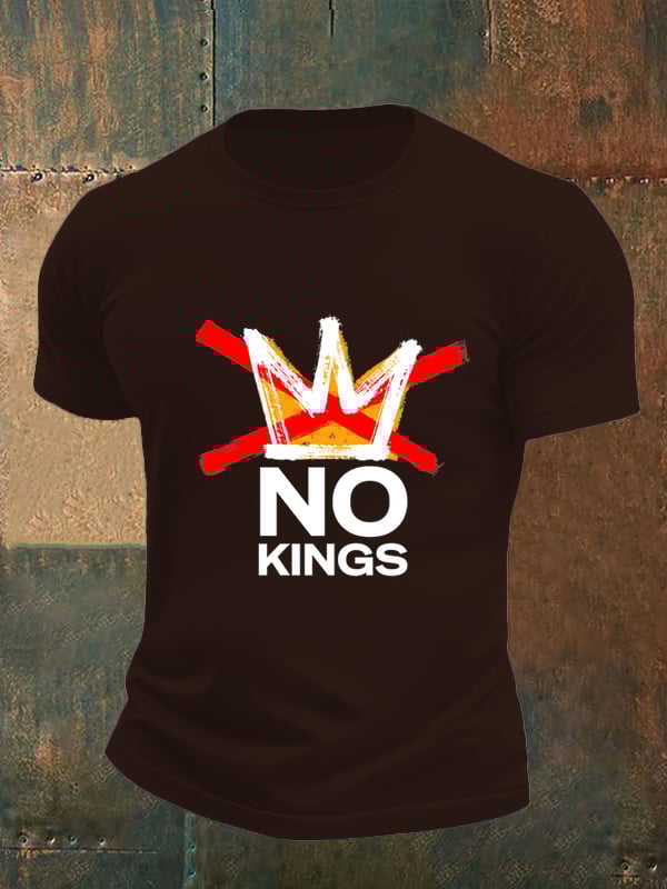 Men's no kings in America print T-Shirt
