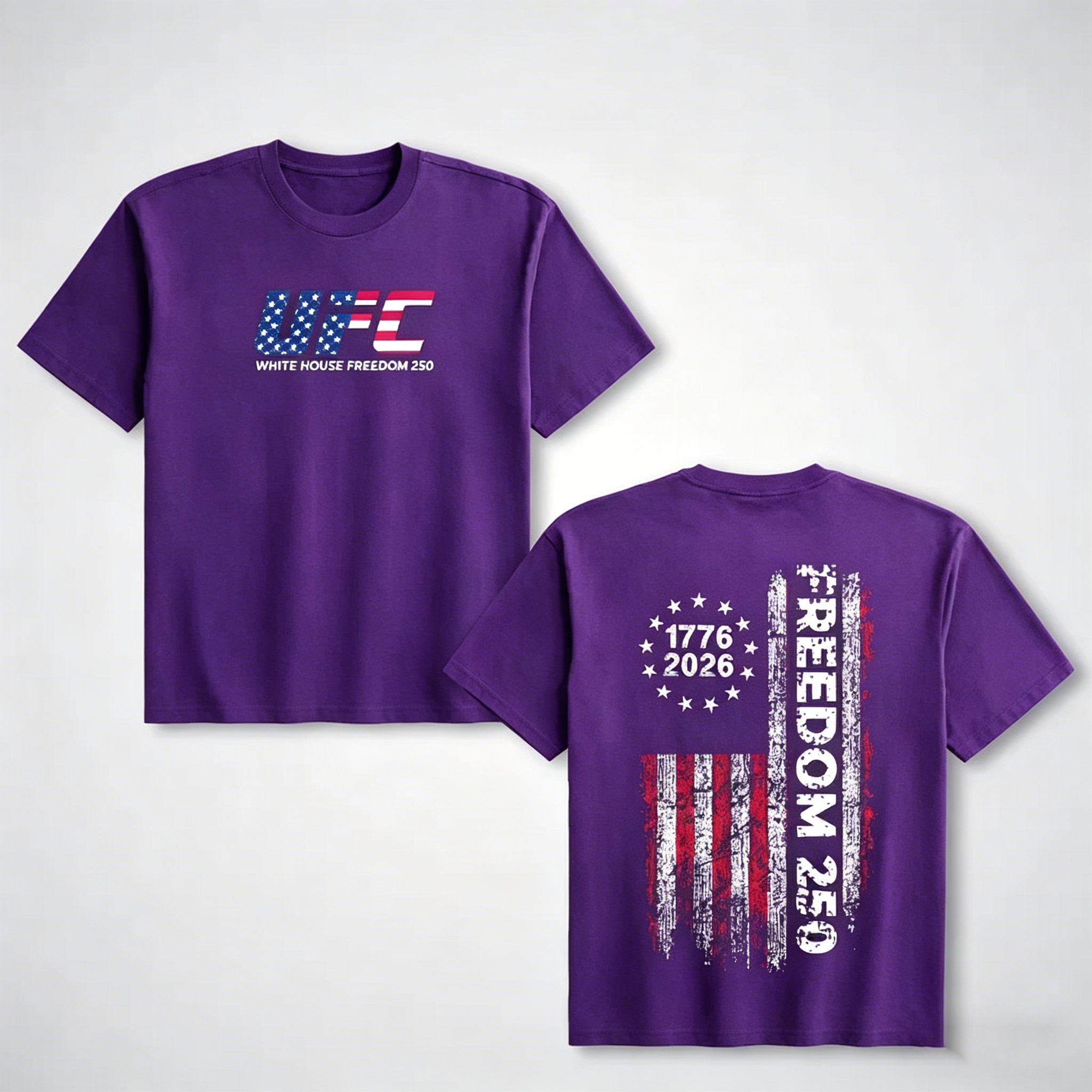 Unisex UFC Freedom 250 Heat-Printed T-shirt