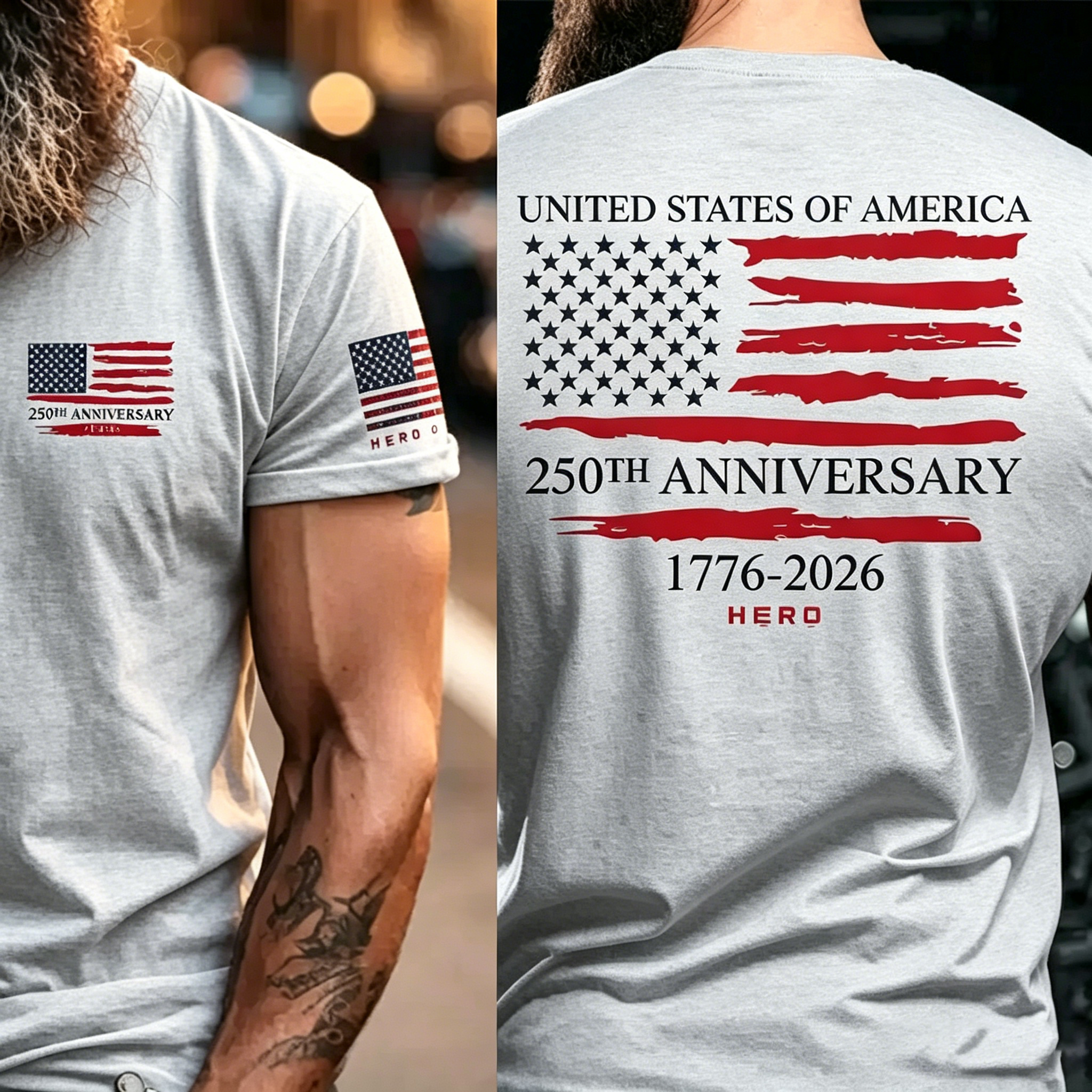 Unisex Hero Company USA 250th Anniversary T-Shirt