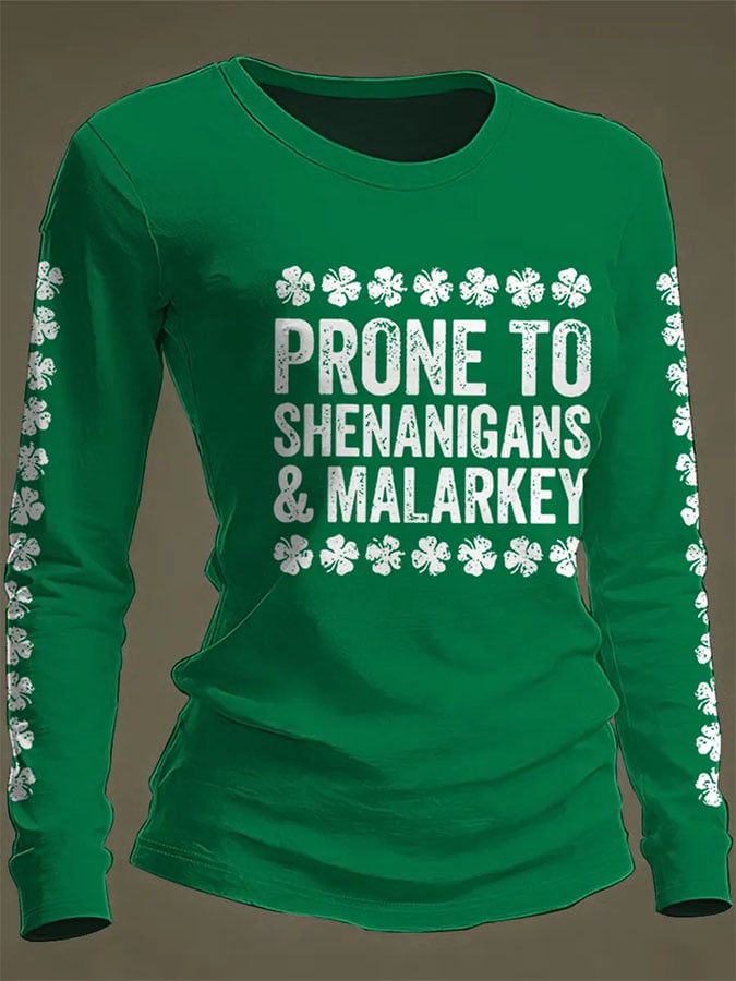 Women's Casual Print Long-Sleeve T-Shirt