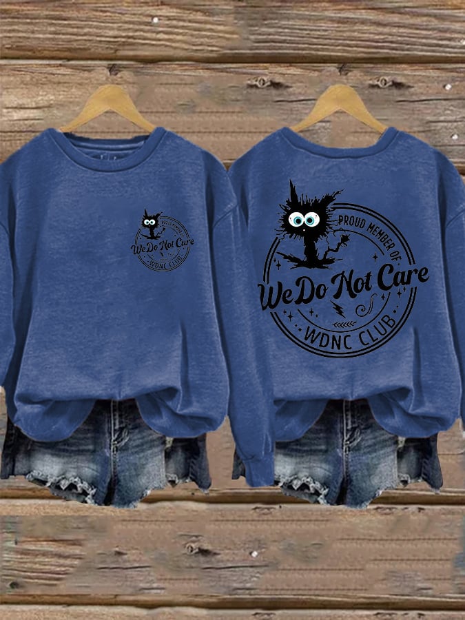 Retro Funny Proud Member Of WDNC Club Menopause Perimenopause Print Sweatshirt