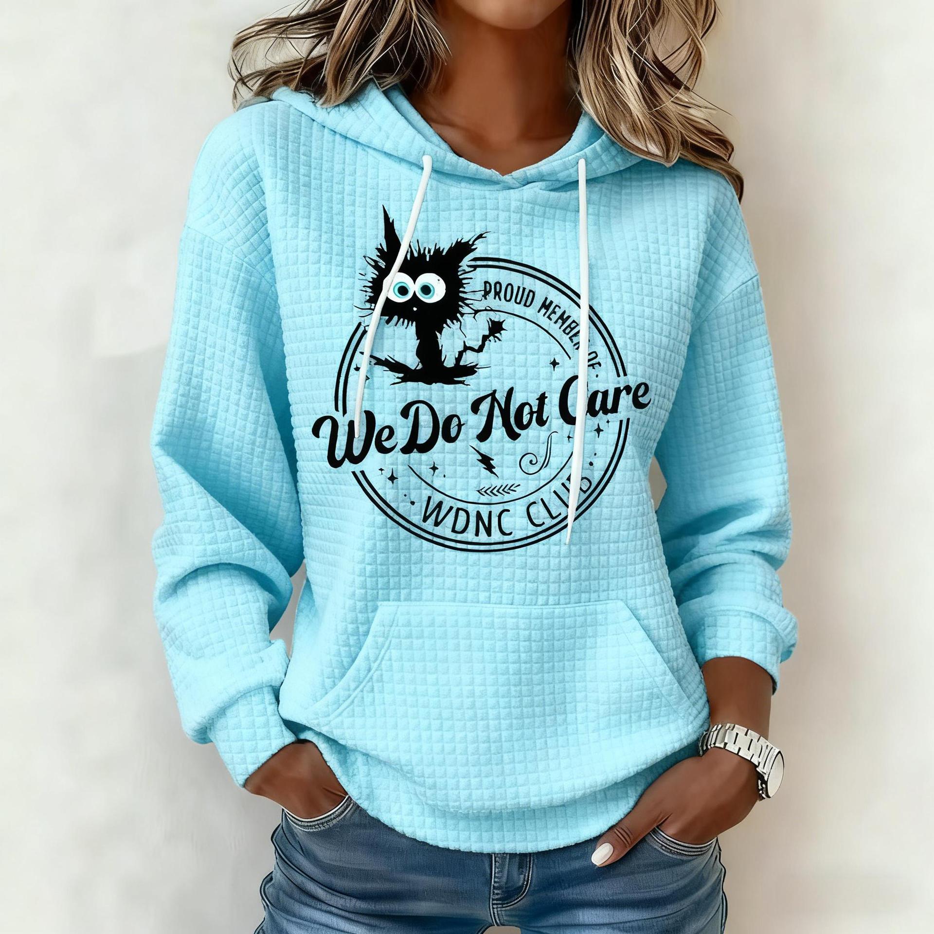 Retro Funny Proud Member Of WDNC Club We Do Not Care Menopause Perimenopause Print Hoodie