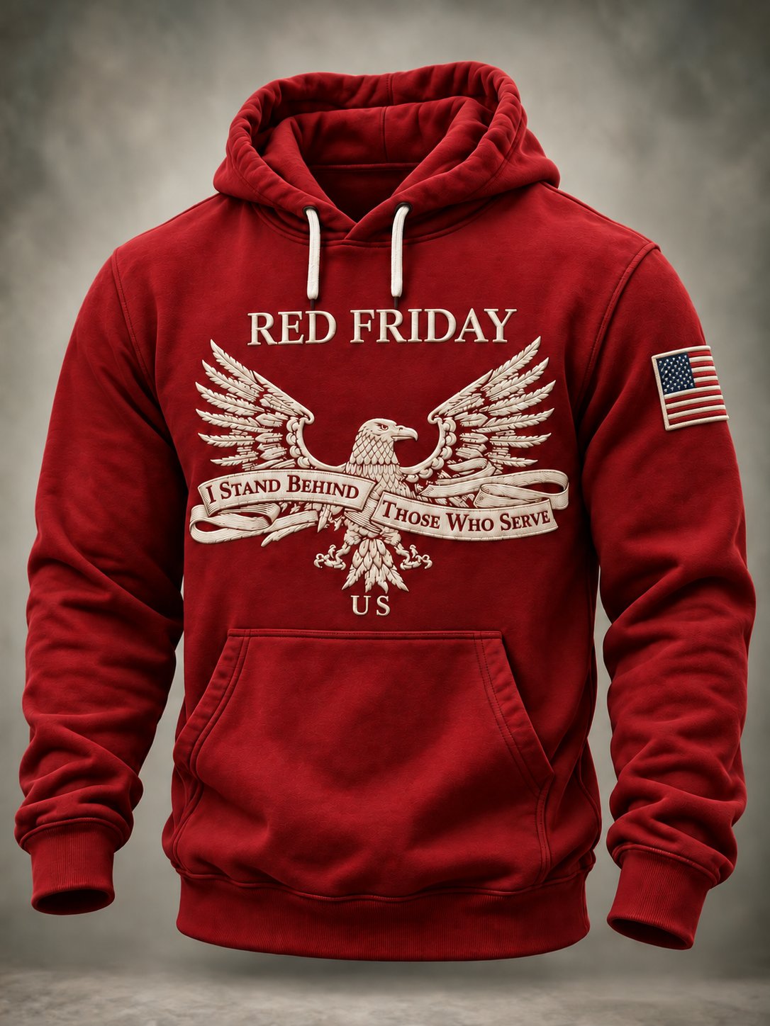 Men's Red Friday Print Hoodie