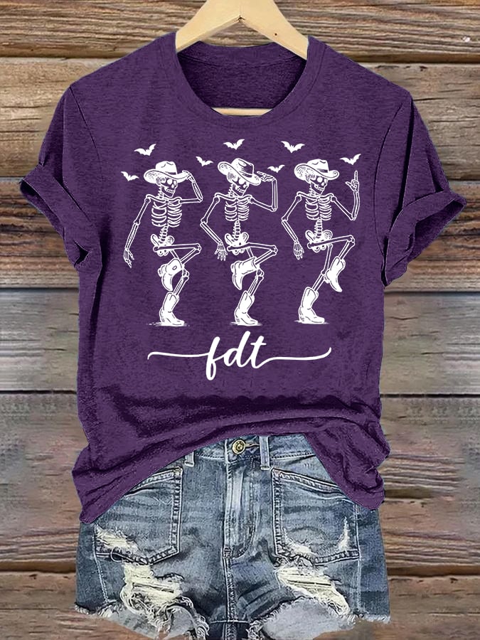 Women's Cowboy Skull T-Shirt