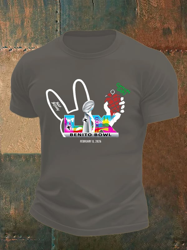 Men's Opening And Halftime Shows Print Casual T-shirt