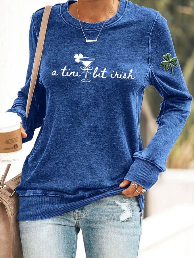 Women's A Tini Bit Irish Sweatshirt
