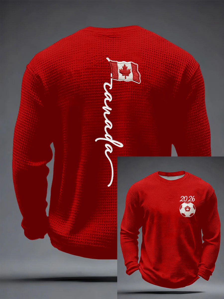 Men's Soccer Printed Casual Top