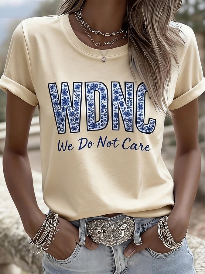 Retro Funny Proud Member Of WDNC Club Menopause Perimenopause Print T-Shirt