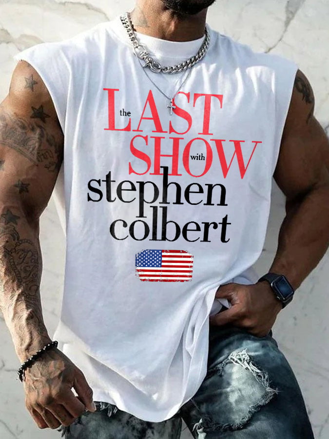 Retro Men's Last Show Print Tops Tank