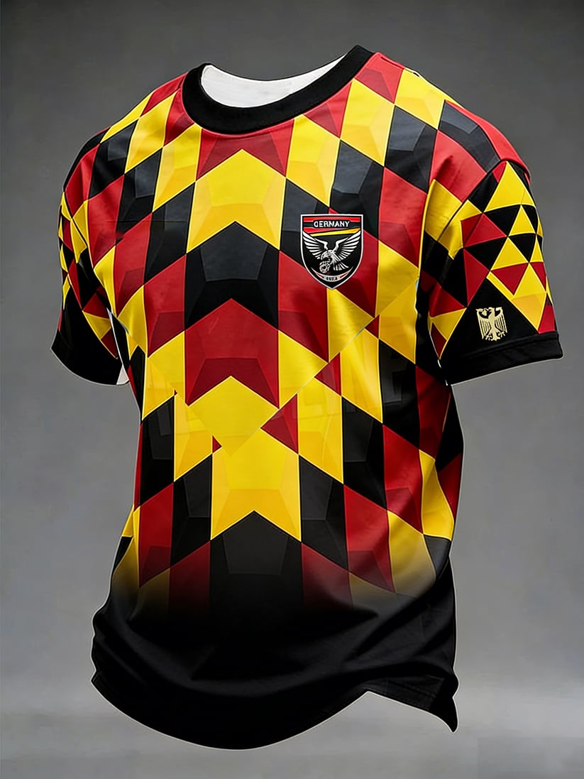 Men's Germany Soccer Print T-Shirt
