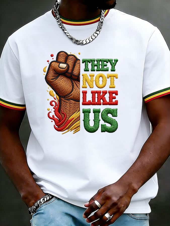 Men's Juneteenth They Not Like Us Printed Casual T-shirt