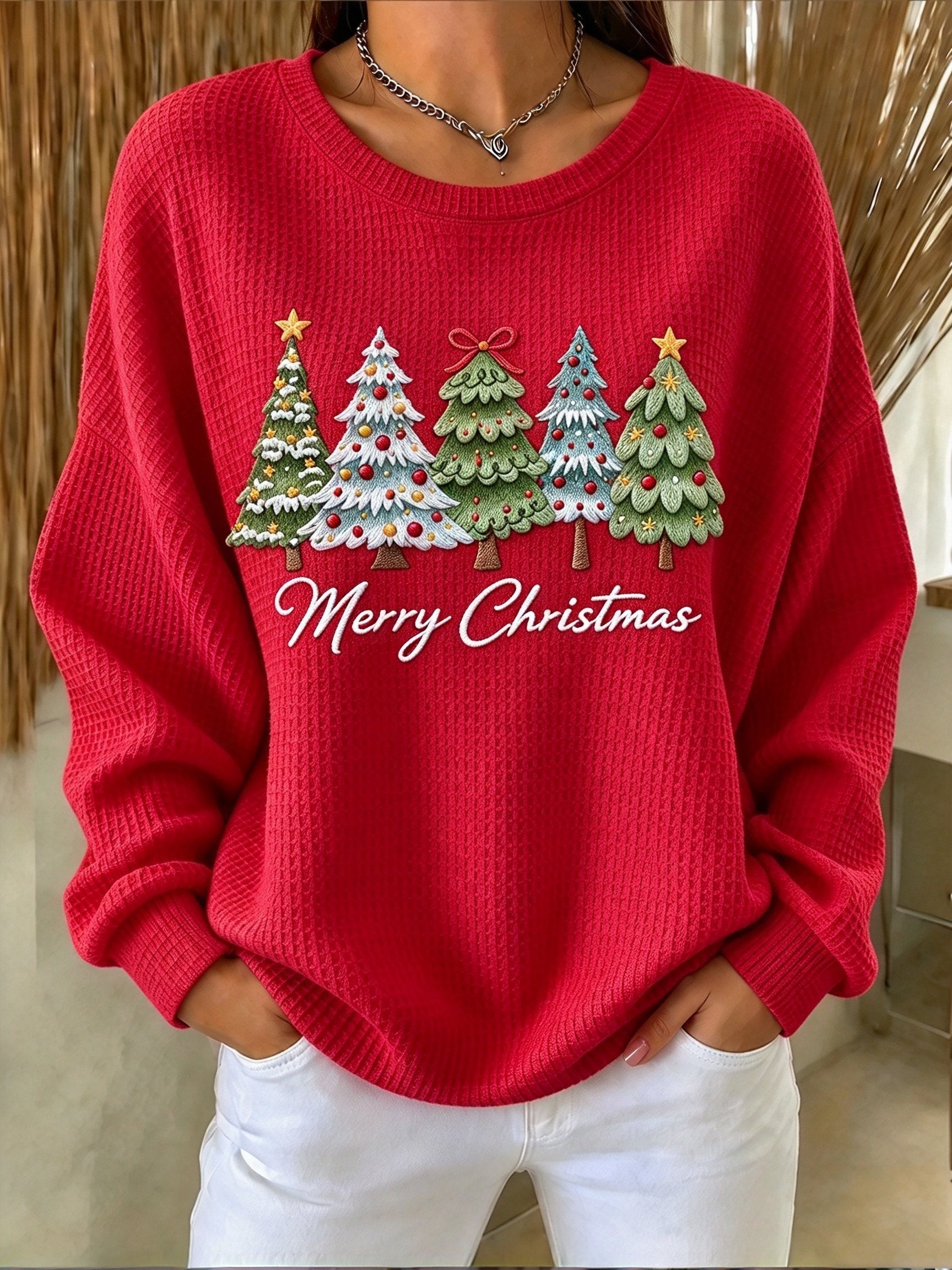 Women's Christmas Print Sweatshirt