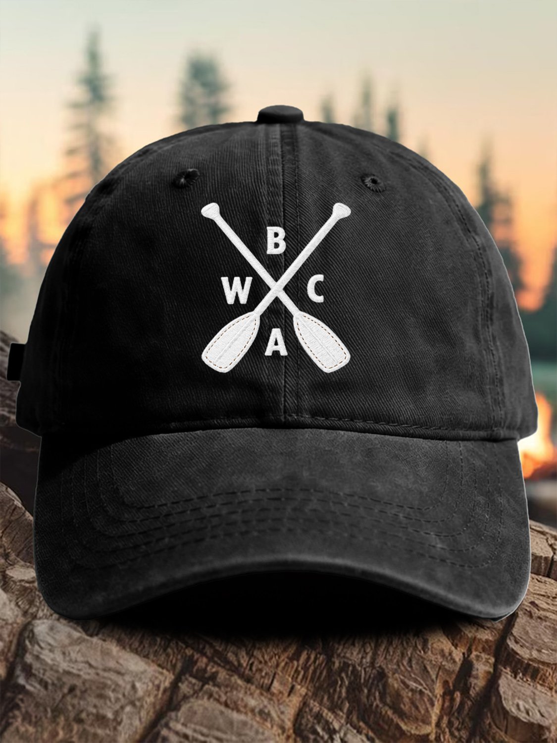 Retro Save The BWCA Save Boundary Waters Canoe Area Wilderness Print Baseball Cap