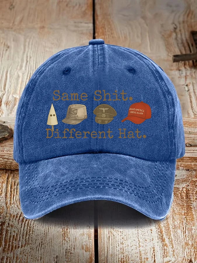 Unisex Same shit Different costume Print Hat