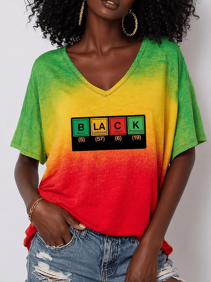 Black Pride, Juneteenth Celebration Printed Casual T-Shirt